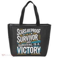 Inspirational Scars Are Proof IM A Survivor Surgery Tote Bag thumb 0