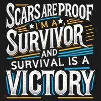 Inspirational Scars Are Proof IM A Survivor Surgery Tote Bag thumb 4