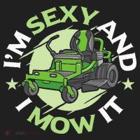 IM Sexy And I Mow It Funny Lawn Mowing Service Hat thumb 2