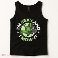 IM Sexy And I Mow It Funny Lawn Mowing Service Tank Top thumb 2