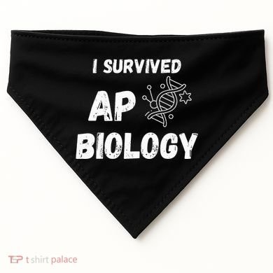 I Survived Ap Biology Ap Bio Exam USA-Made Doggie Bandana
