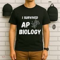 I Survived Ap Biology Ap Bio Exam T-Shirt thumb 6
