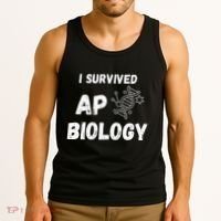 I Survived Ap Biology Ap Bio Exam Tank Top thumb 3
