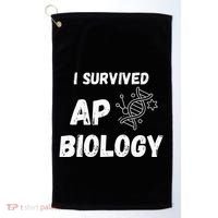 I Survived Ap Biology Ap Bio Exam Golf Towel thumb 0