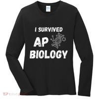 I Survived Ap Biology Ap Bio Exam Women's Long Sleeve Shirt thumb 0