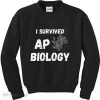 I Survived Ap Biology Ap Bio Exam Kids Sweatshirt thumb 0