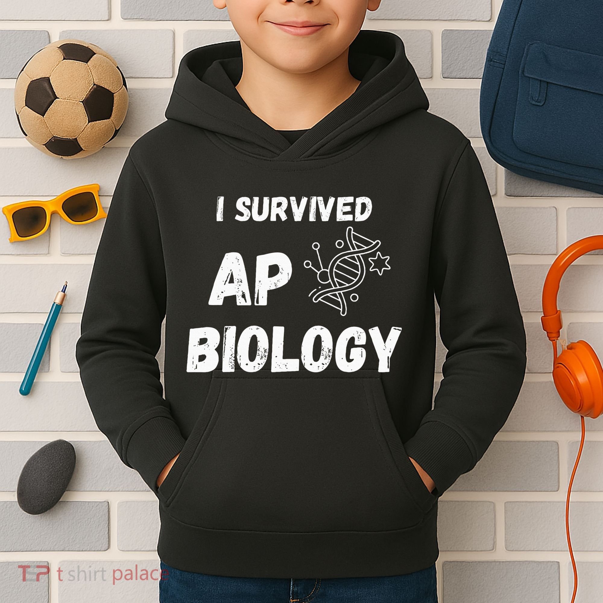I Survived Ap Biology Ap Bio Exam Kids Hoodie