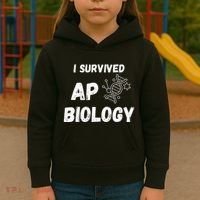 I Survived Ap Biology Ap Bio Exam Kids Hoodie thumb 3