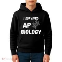 I Survived Ap Biology Ap Bio Exam Kids Hoodie thumb 4