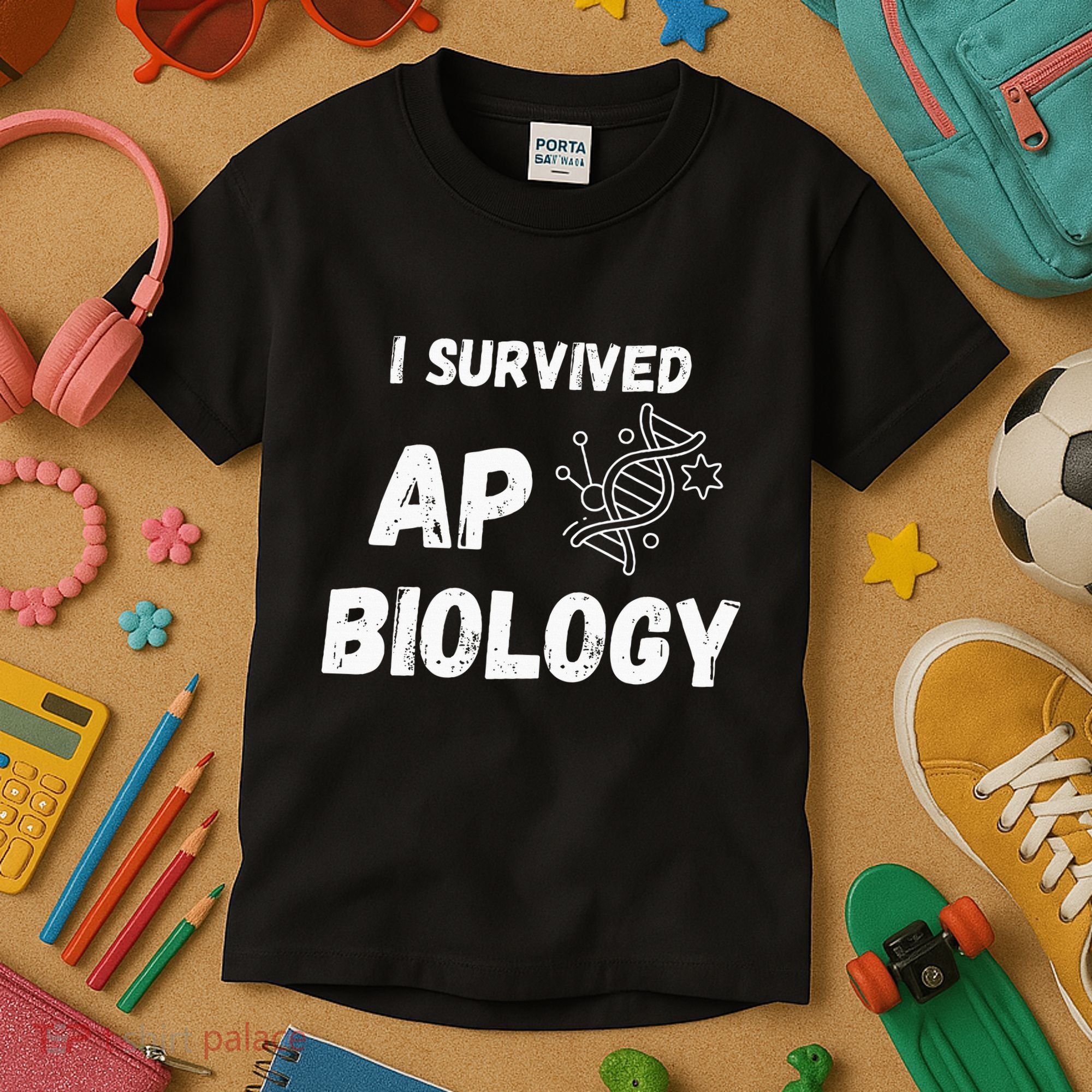 I Survived Ap Biology Ap Bio Exam Kids T-Shirt