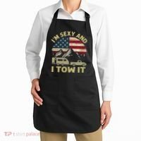 I'm Sexy And I Tow It American Flag Caravan Camping American Apron thumb 2