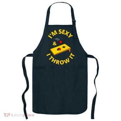 I'm Sexy And I Throw It Cornhole Bean Bag Sacks Corn Hole Premium Apron
