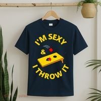 I'm Sexy And I Throw It Cornhole Bean Bag Sacks Corn Hole Premium T-Shirt thumb 2