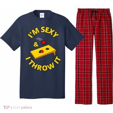 I'm Sexy And I Throw It Cornhole Bean Bag Sacks Corn Hole Premium Pajama Set