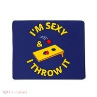 I'm Sexy And I Throw It Cornhole Bean Bag Sacks Corn Hole Premium Mousepad thumb 0