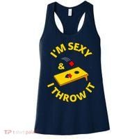 I'm Sexy And I Throw It Cornhole Bean Bag Sacks Corn Hole Premium Women's Tank Top thumb 0