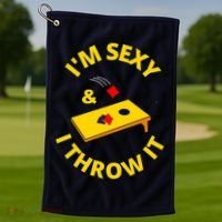 I'm Sexy And I Throw It Cornhole Bean Bag Sacks Corn Hole Premium Golf Towel thumb 1