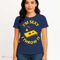 I'm Sexy And I Throw It Cornhole Bean Bag Sacks Corn Hole Premium Women's T-Shirt thumb 4