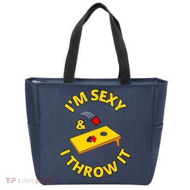 I'm Sexy And I Throw It Cornhole Bean Bag Sacks Corn Hole Premium Tote Bag