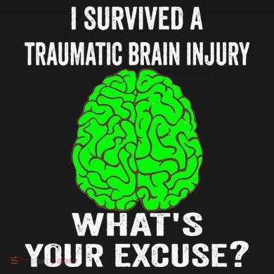 I Survived A Traumatic Brain Injury Whats Your Excuse 16 in Basic Backpack