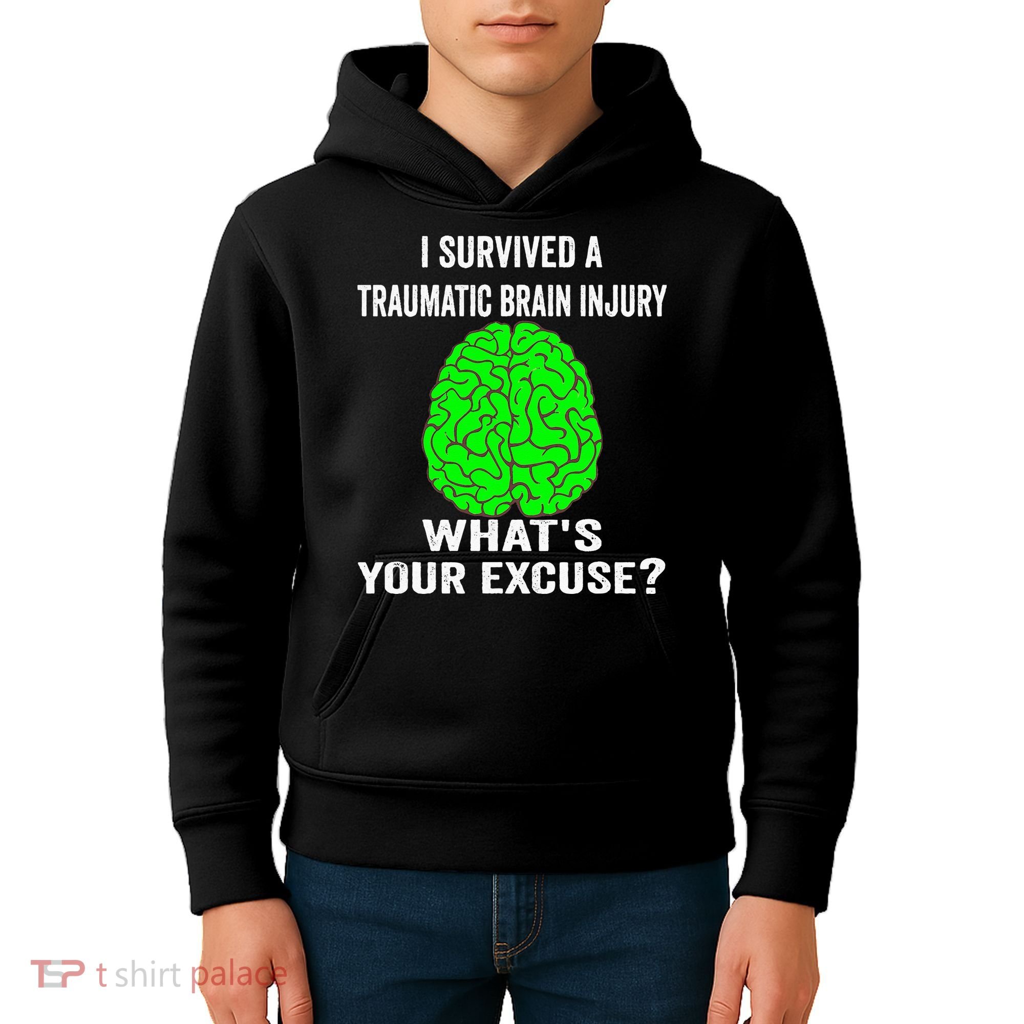 I Survived A Traumatic Brain Injury Whats Your Excuse Kids Hoodie