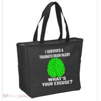 I Survived A Traumatic Brain Injury Whats Your Excuse Tote Bag thumb 2