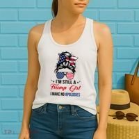 I'm Still A Trump Girl I Make No Apologies Women's Tank Top thumb 2