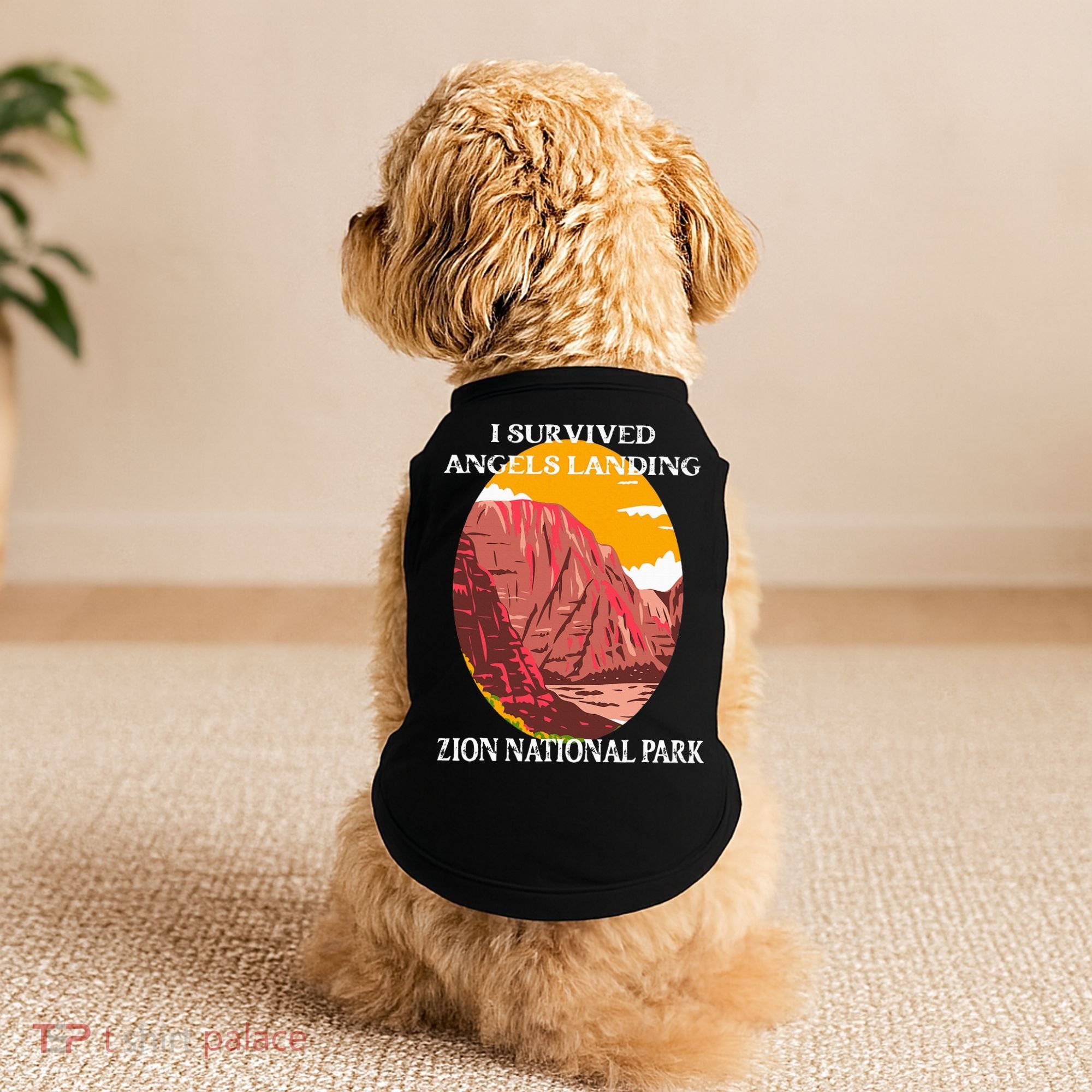 I Survived Angels Landing Hike Zion National Park Utah Doggie Tank
