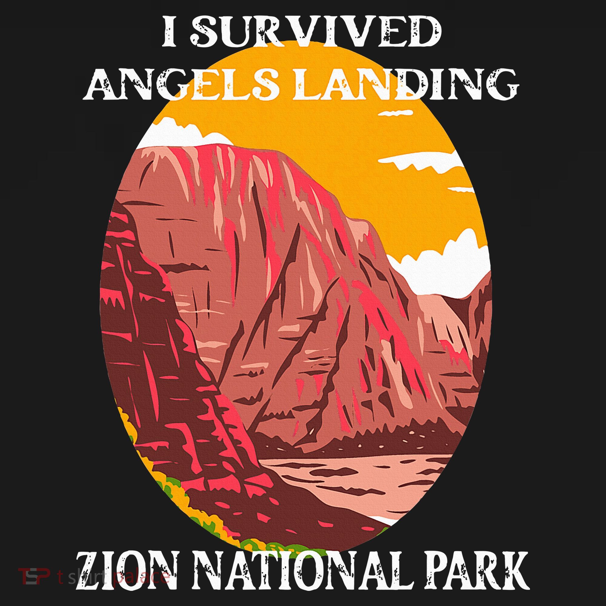 I Survived Angels Landing Hike Zion National Park Utah Women's Hoodie