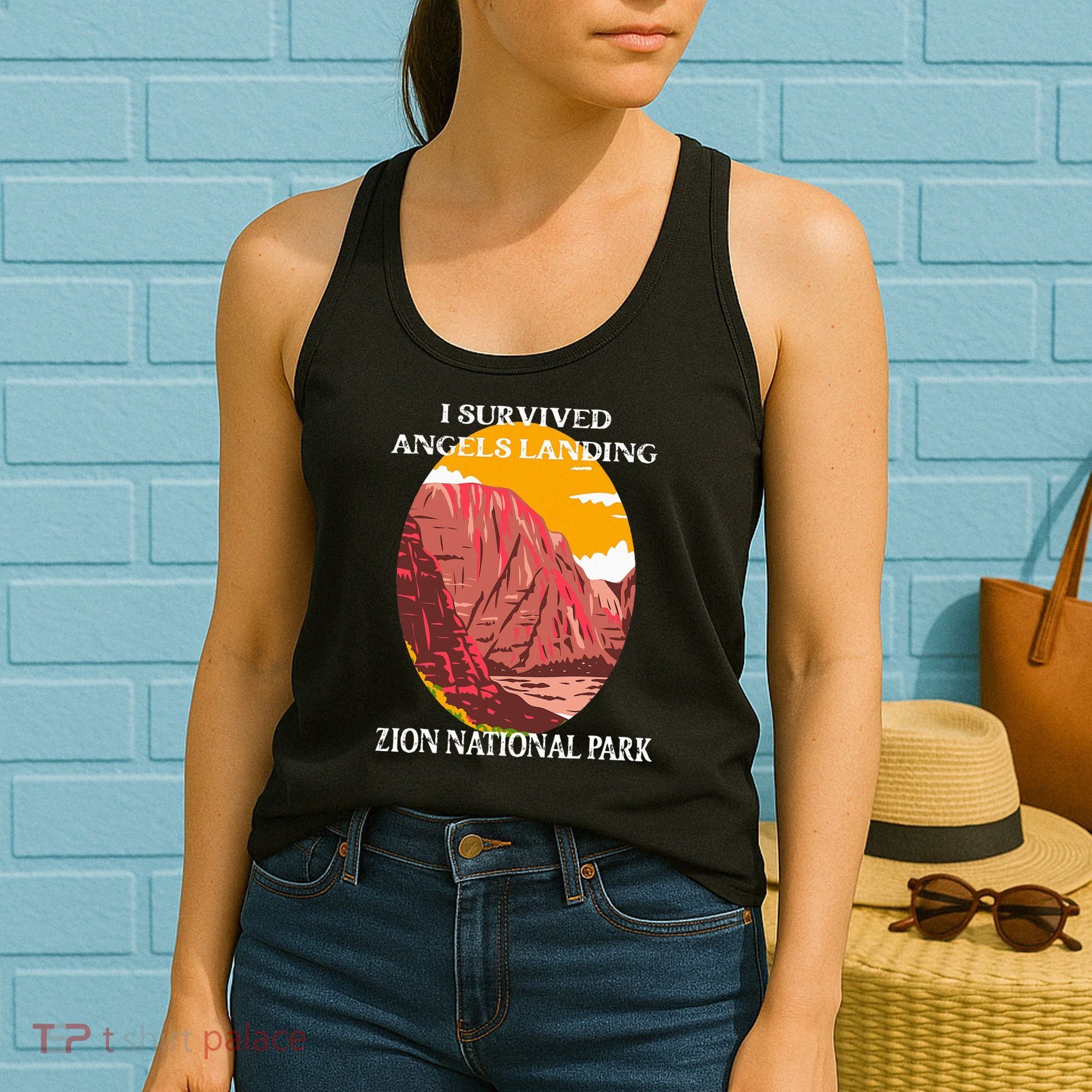 I Survived Angels Landing Hike Zion National Park Utah Women's Tank Top