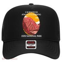 I Survived Angels Landing Hike Zion National Park Utah Hat thumb 0