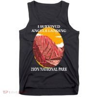 I Survived Angels Landing Hike Zion National Park Utah Tank Top thumb 0