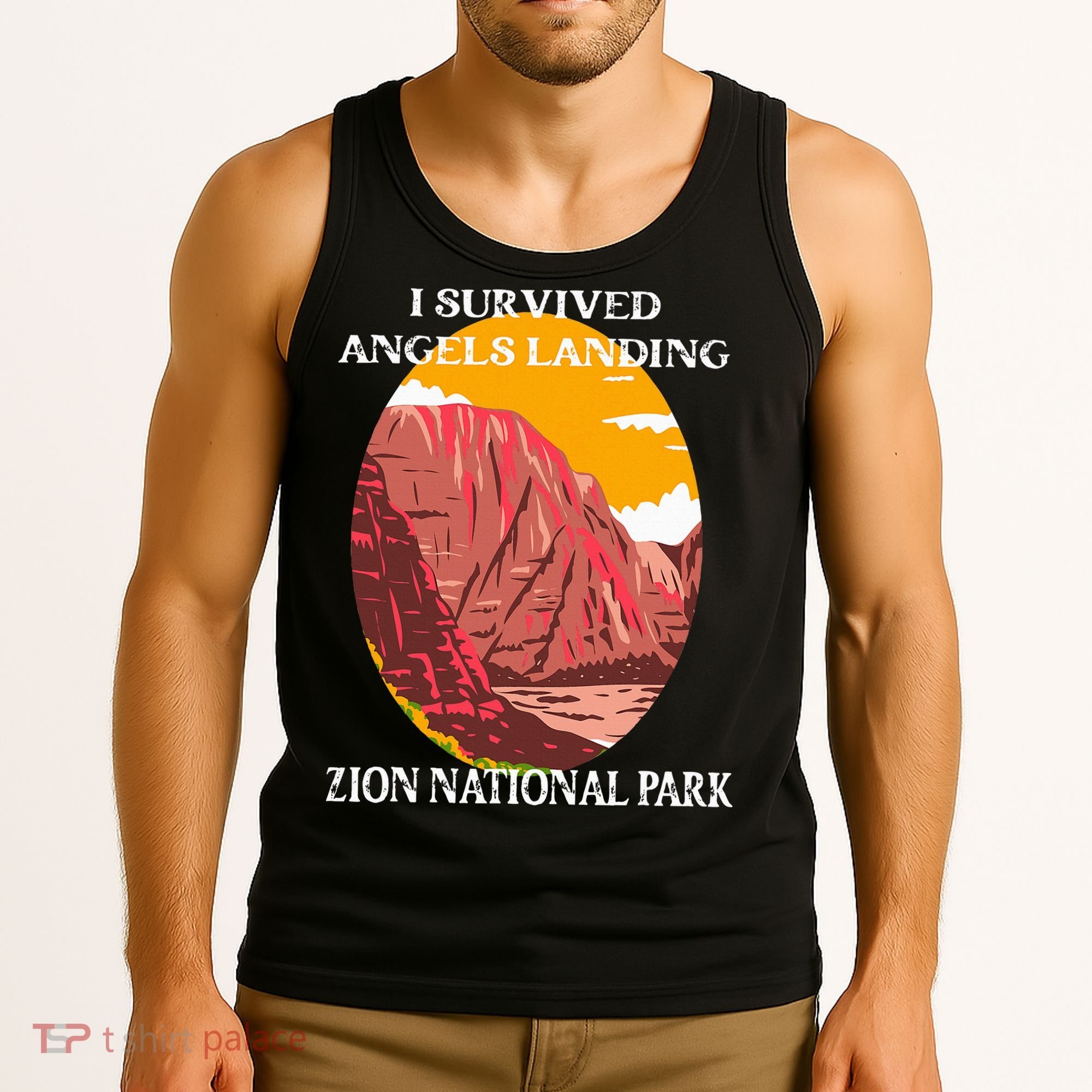 I Survived Angels Landing Hike Zion National Park Utah Tank Top