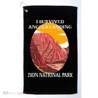 I Survived Angels Landing Hike Zion National Park Utah Golf Towel thumb 0