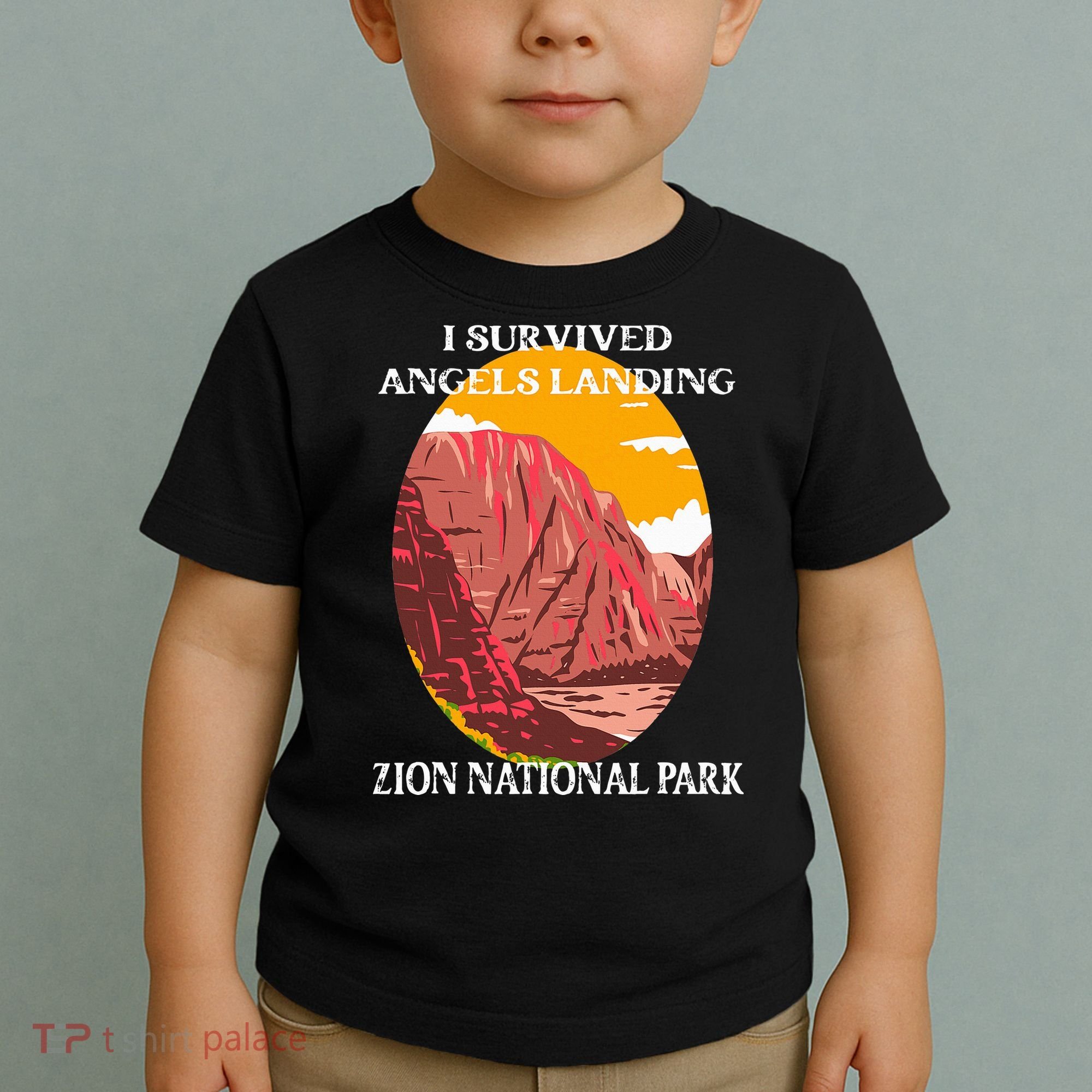 I Survived Angels Landing Hike Zion National Park Utah Toddler T-Shirt