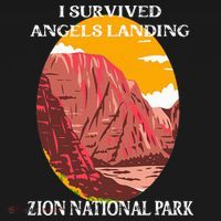 I Survived Angels Landing Hike Zion National Park Utah Visor thumb 3