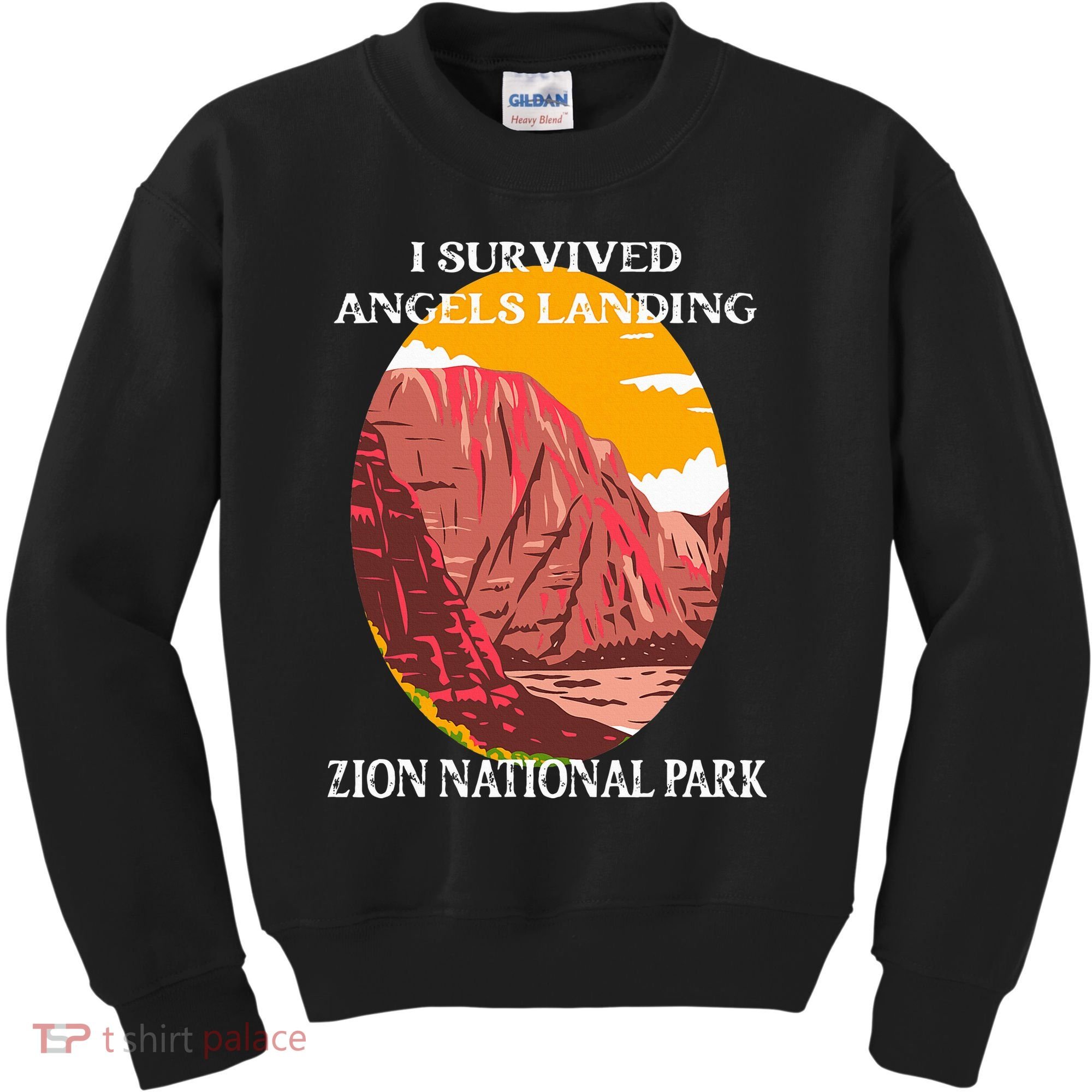 I Survived Angels Landing Hike Zion National Park Utah Kids Sweatshirt