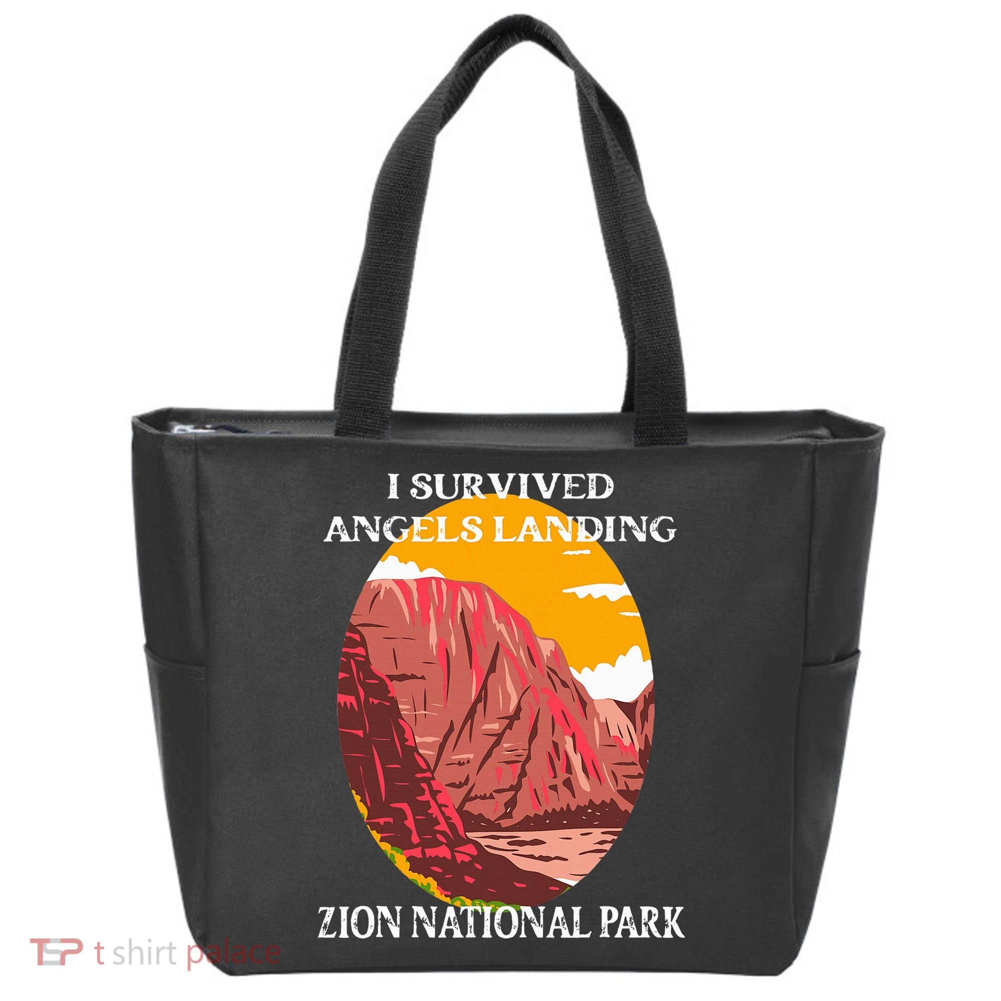 I Survived Angels Landing Hike Zion National Park Utah Tote Bag