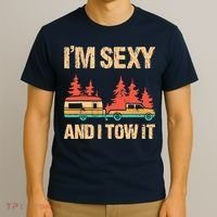 IM Sexy And I Tow It Bigfoot Camp Trees Hike Hiking Camping T-Shirt thumb 3