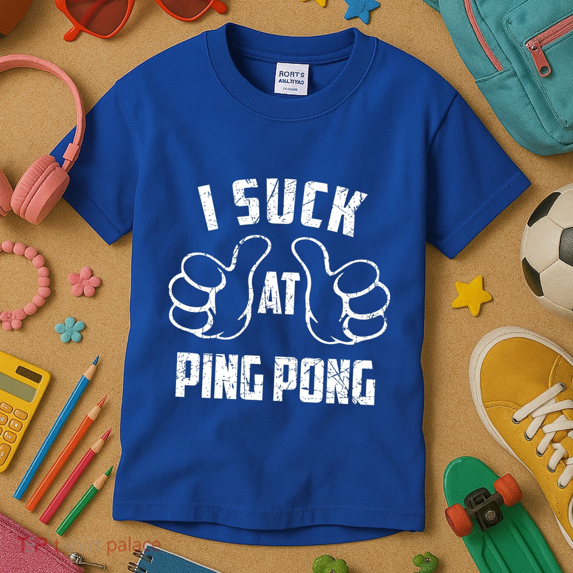 I Suck At Ping Pong Sarcastic Ping Pong Loser Gift Kids T-Shirt