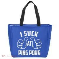 I Suck At Ping Pong Sarcastic Ping Pong Loser Gift Tote Bag thumb 0