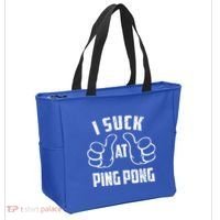 I Suck At Ping Pong Sarcastic Ping Pong Loser Gift Tote Bag thumb 2