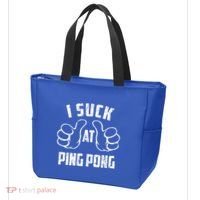 I Suck At Ping Pong Sarcastic Ping Pong Loser Gift Tote Bag thumb 3