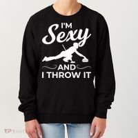 IM Sexy And I Throw It Curling Player Gift Women's Sweatshirt thumb 0