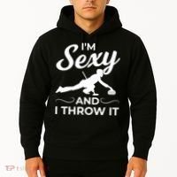 IM Sexy And I Throw It Curling Player Gift Hoodie thumb 2