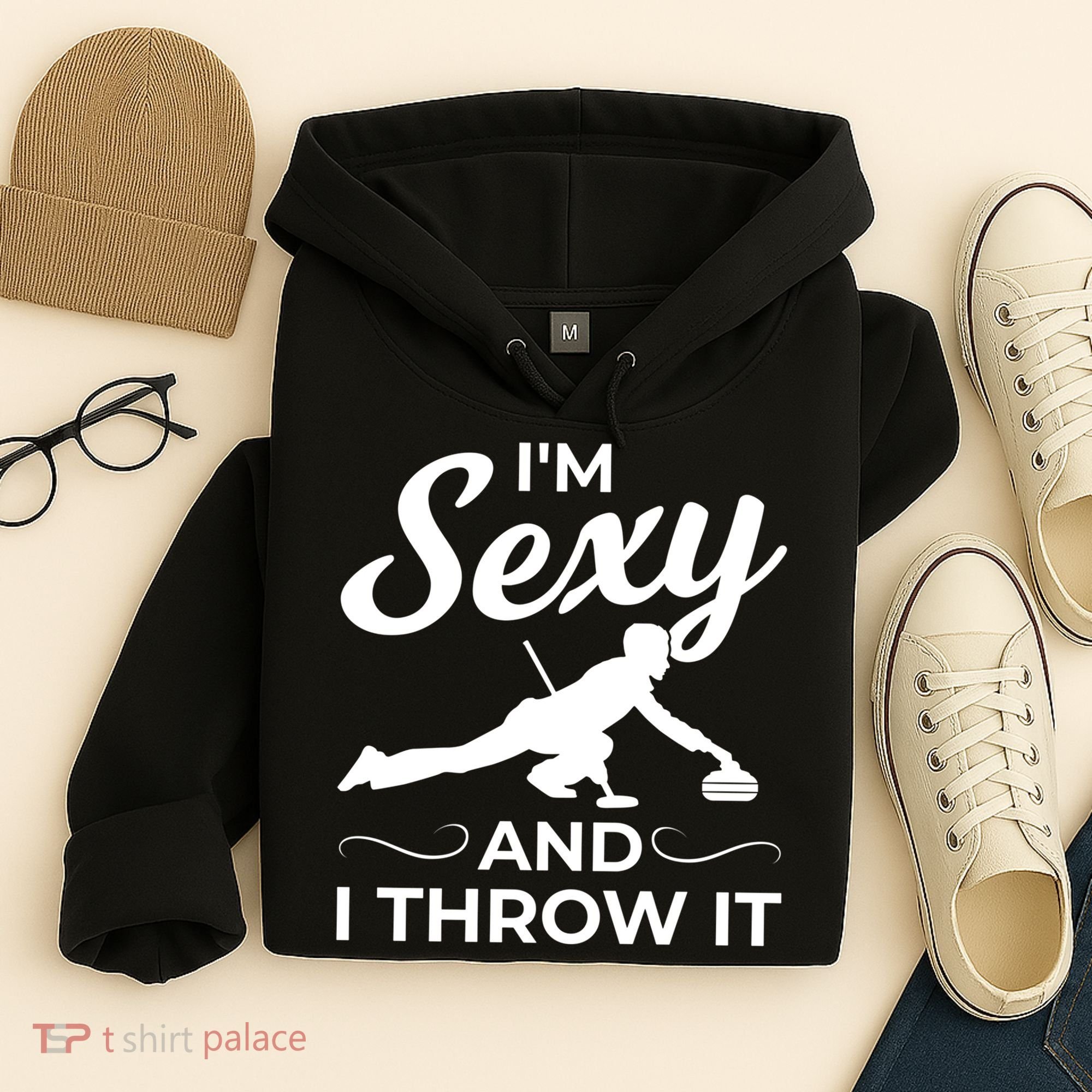 IM Sexy And I Throw It Curling Player Gift Hoodie