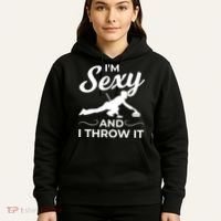 IM Sexy And I Throw It Curling Player Gift Hoodie thumb 5