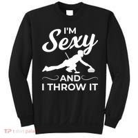 IM Sexy And I Throw It Curling Player Gift Sweatshirt thumb 0