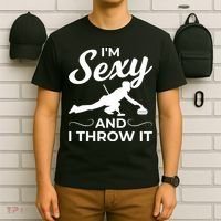 IM Sexy And I Throw It Curling Player Gift T-Shirt thumb 6