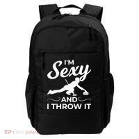 IM Sexy And I Throw It Curling Player Gift Backpack thumb 0